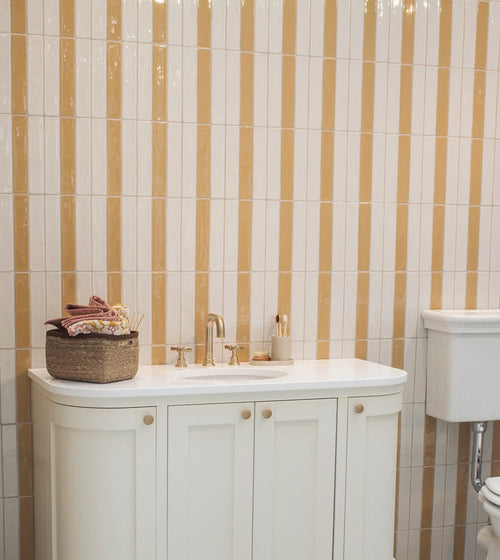 Nina Campbell Rivage Ochre Glazed Wall Tile Summer Hues Edit