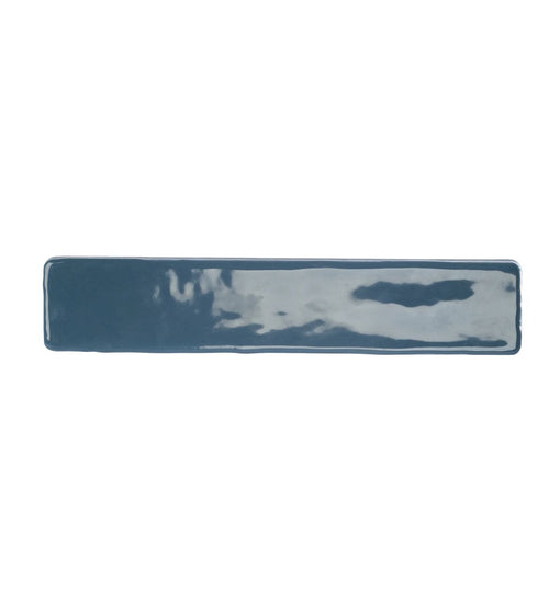 Nina Campbell Rivage Indigo Glazed Wall Tile Blue Bathroom Tiles