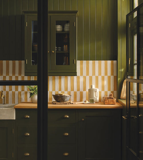 Nina Campbell Rivage Ochre Glazed Wall Tile Summer Hues Edit