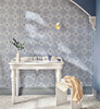 Default Title Bathroom Floor Tiles Nina Campbell Ronda Blue Porcelain Tile thumbnail