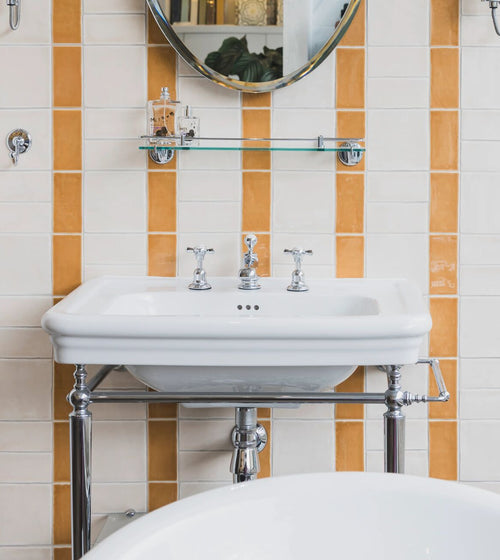 Jaipur Old Ochre Rectangle Glazed Tile Bathroom Tiles