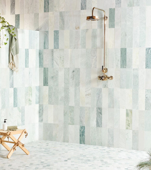 North Haven Rectangle Marble Tile 10x30 Ranges