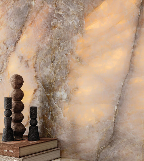Onyx Lumi Amber Polished Marble Effect Tile 60 x 120 Bathroom Tiles