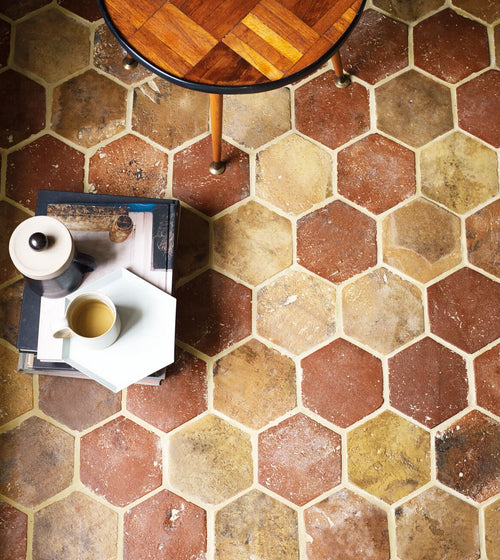 Reclaimed Terracotta Hexagonal Tile Hexagonal Floor Tiles