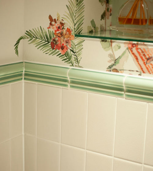 Retro Metro Lime House Glazed Dado Wall Tiles/Wall Tile Trims & Finishing