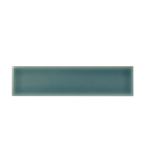 Retro Metro Green Park 5 x 20 Glazed Tile Blue Wall Tiles