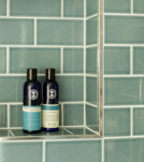 Retro Metro Green Park 7.5 x 15 Glazed Tile Blue Wall Tiles