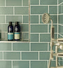 Default Title Bathroom Tiles Retro Metro Green Park 7.5 x 15 Glazed Tile thumbnail