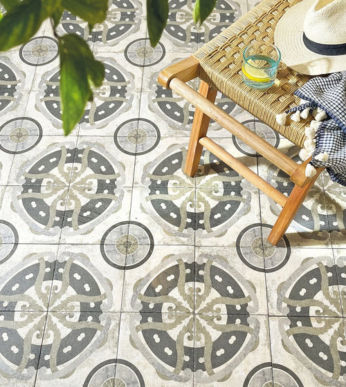 Urban Aryz Urban Patterned Porcelain Tile Bathroom Tiles/Square Bathroom Tiles