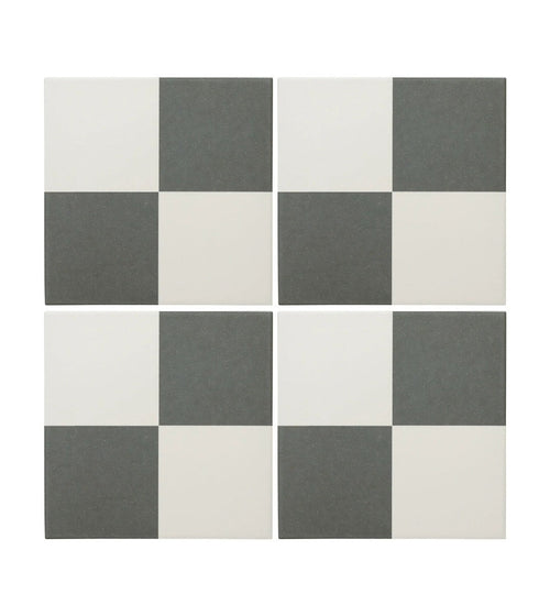 Bert & May Chequerboard Old Iron Porcelain