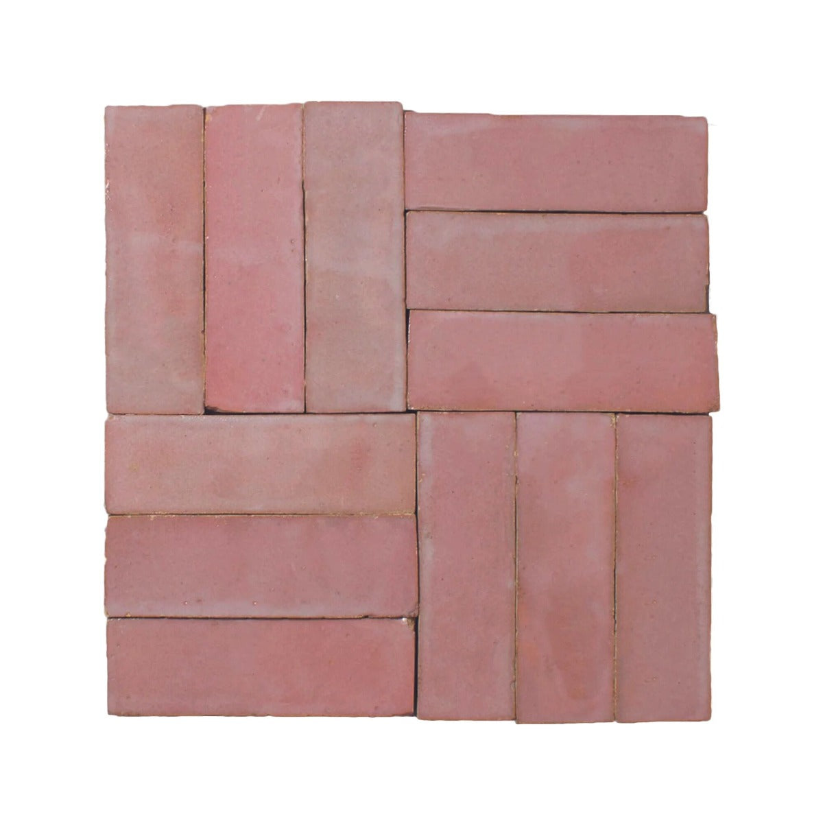 Medina Leather Pale Rectangle Handmade Moroccan Zellige Tile | Fired Earth