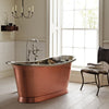 Brushed Copper / White Enamel / With Overflow Bathroom Ranges Babylon Bath 1700 thumbnail