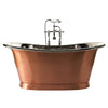 Brushed Copper / White Enamel / With Overflow Bathroom Ranges Babylon Bath 1700 thumbnail