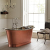 Brushed Copper / White Enamel / With Overflow Bathroom Ranges Babylon Bath 1700 thumbnail