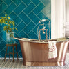Brushed Copper / White Enamel / With Overflow Bathroom Ranges Babylon Bath 1700 thumbnail