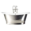 Brushed Copper / White Enamel / With Overflow Bathroom Ranges Babylon Bath 1700 thumbnail