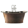 Brushed Copper / White Enamel / With Overflow Bathroom Ranges Babylon Bath 1700 thumbnail