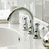 Black Curved Crystal Lever Basin Taps Bastide 3 Hole Basin Mixer thumbnail