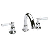 Black Curved Crystal Lever Basin Taps Bastide 3 Hole Basin Mixer thumbnail