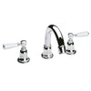 Black Curved Crystal Lever Basin Taps Bastide 3 Hole Basin Mixer thumbnail