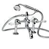 Black Curved Crystal Lever Bathroom Ranges Bastide Bath Mounted Bath and Shower Mixer thumbnail