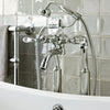 Black Curved Crystal Lever Bathroom Ranges Bastide Bath Mounted Bath and Shower Mixer thumbnail