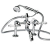 Black Curved Crystal Lever Bathroom Ranges Bastide Bath Mounted Bath and Shower Mixer thumbnail