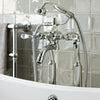 Black Curved Crystal Lever Bathroom Ranges Bastide Bath Mounted Bath and Shower Mixer thumbnail