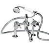 Black Curved Crystal Lever Bathroom Ranges Bastide Bath Mounted Bath and Shower Mixer thumbnail
