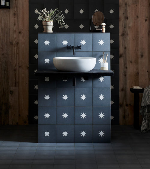 Bert & May Old Iron Porcelain Plain Tile