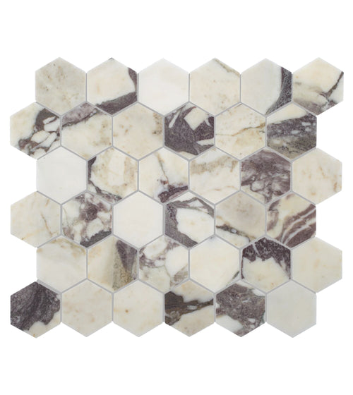 Calacatta Viola Hexagon Mosaic