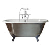 Chrome2 / 2 Tap Holes Bathroom Ranges Canterbury Mini Freestanding Bath thumbnail
