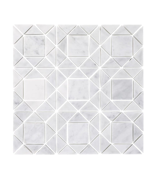 Carrara White Jewel Mosaic