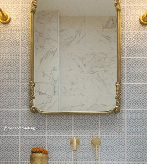 Alhambra Grey Decor 2 Glazed Tile Wall Tiles