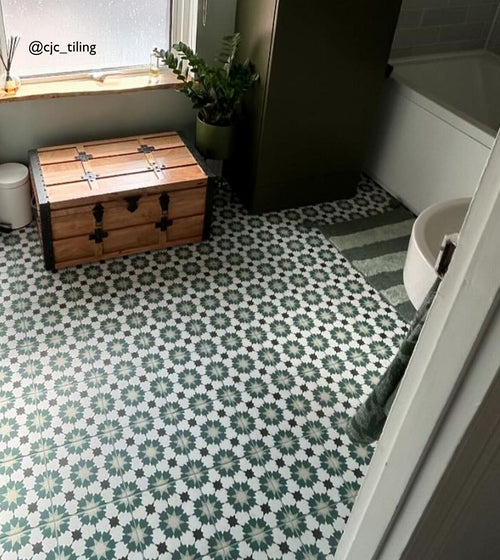 Infusion Amparo Patterned Tile Bathroom Wall Tiles