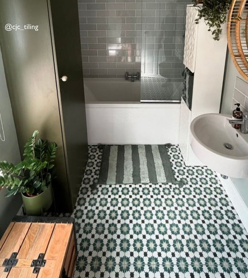 Infusion Amparo Patterned Tile Bathroom Wall Tiles