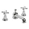Classic Cross Head Basin Taps Classic 3 Hole Basin Mixer Extended Spout thumbnail