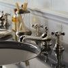 Classic Cross Head Basin Taps Classic 3 Hole Basin Mixer Extended Spout thumbnail