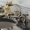 Classic Cross Head Basin Taps Classic 3 Hole Basin Mixer Extended Spout thumbnail