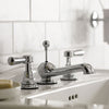 Classic Cross Head Basin Taps Classic 3 Hole Basin Mixer Extended Spout thumbnail