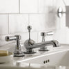Classic Cross Head Basin Taps Classic 3 Hole Basin Mixer Extended Spout thumbnail