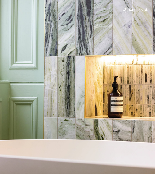Seaspray Green Marble Tile 10x30 Seaspray range collection