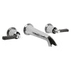 Black Lever Bathroom Ranges Empire Wall Mounted 3 Hole Bath Mixer thumbnail