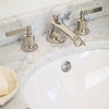 Black Lever Basin Taps Empire Wall Mounted 3 Hole Basin Mixer thumbnail