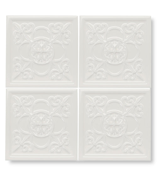 Giralda Cascara Cream Patterned Decor Tile Wall & Floor Tiles/Wall Tiles