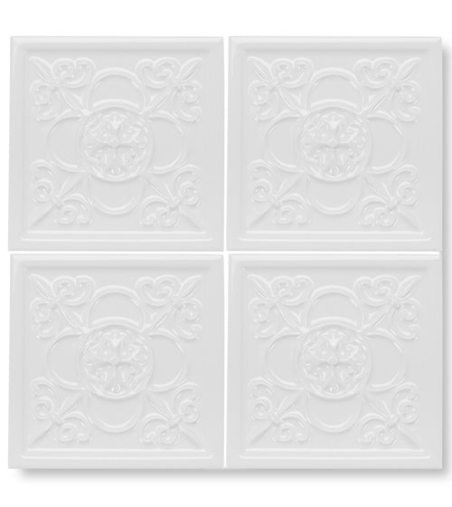 Giralda Hielo White Decor Tile