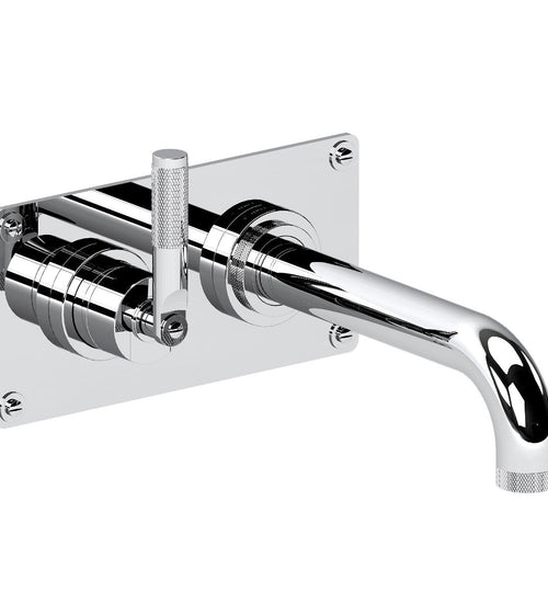 Haus Modernist Single Lever Wall Mounted Bath Mixer - Left Hand Bathrooms/Taps & Mixers