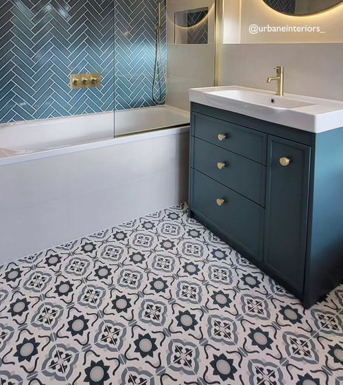 Infusion Nazare Patterned Tile Bathroom Wall Tiles