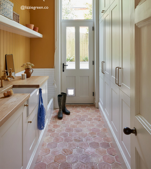 Handmade Classic Terracotta Hexagonal Tile Hexagonal Floor Tiles