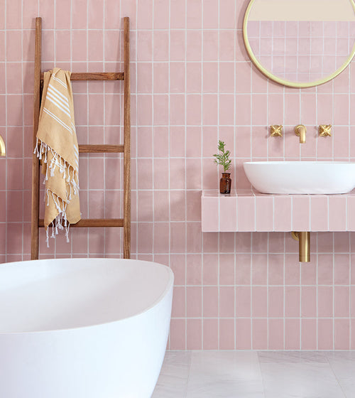 Haus Modernist Bath Mixer with Standpipe and Handshower Bathrooms/Taps & Mixers